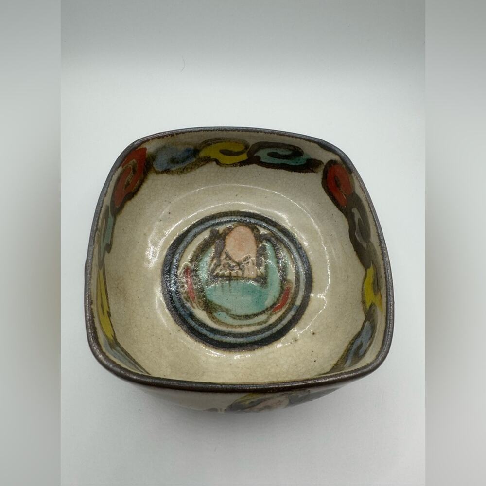 Vintage Bowl / Ogata Kentan Stone Bowl Antique made in Japan from 1663-1743 era